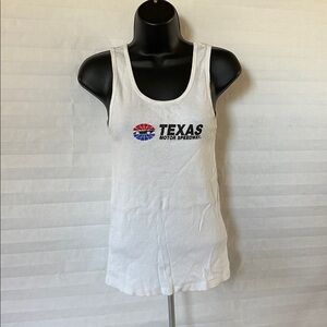 Texas Motor Speedway Ribbed White Tank Top – Size XL